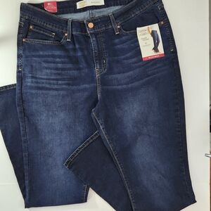 Womens Signature Levi Strauss Gold Simply Stretch Mid Rise Boot Cut NWT Size 16S